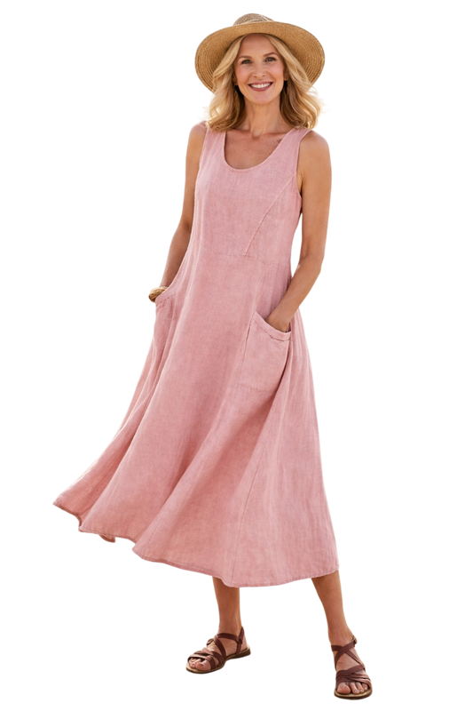 Luna | Comfortable A-Line Midi Dress