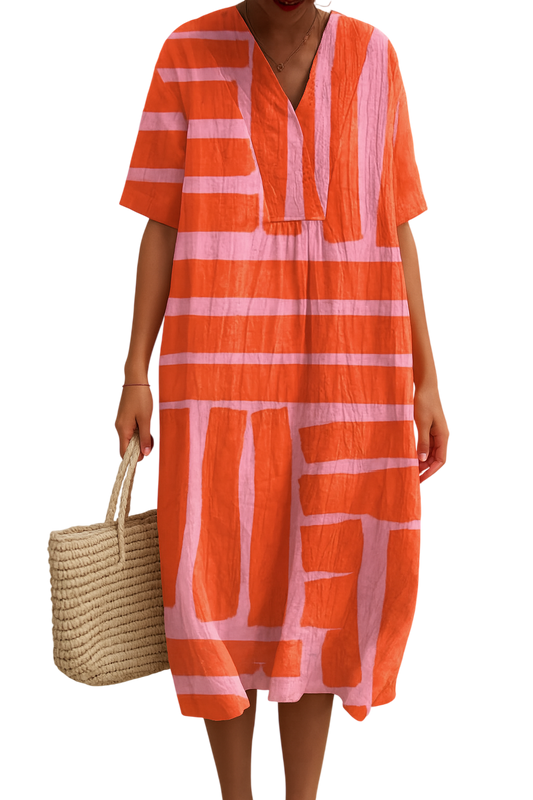 Coral Horizon Dress