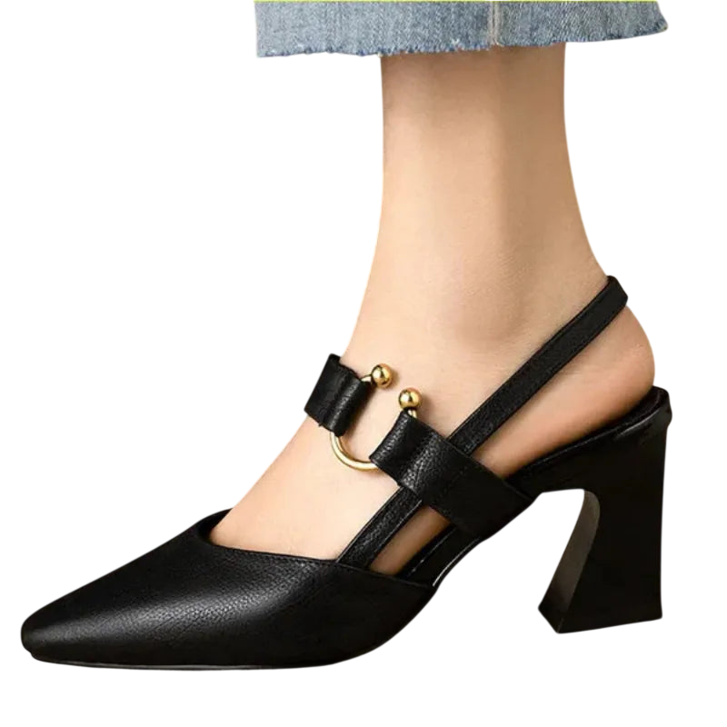 Divina – Chaussures à talons carrés avec bride élégante