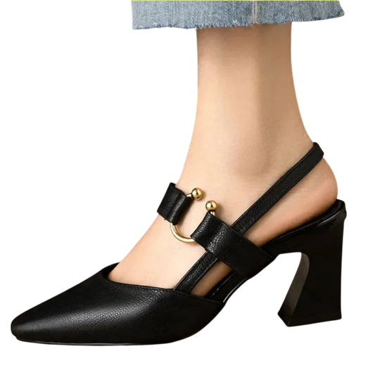 Divina – Elegant Strap Block Heels