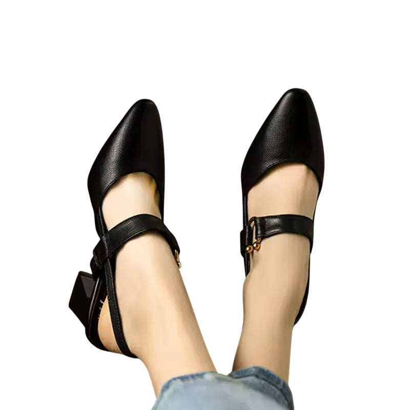 Divina – Chaussures à talons carrés avec bride élégante