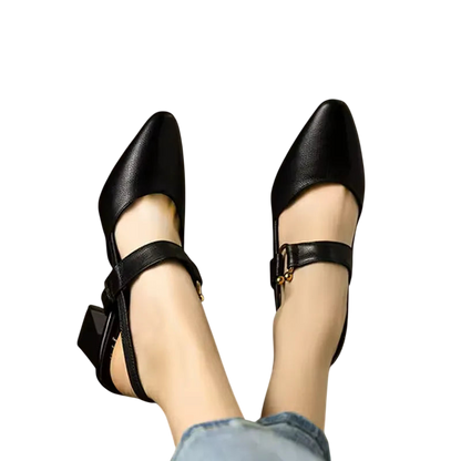Divina – Elegant Strap Block Heels