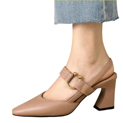 Divina – Elegant Strap Block Heels