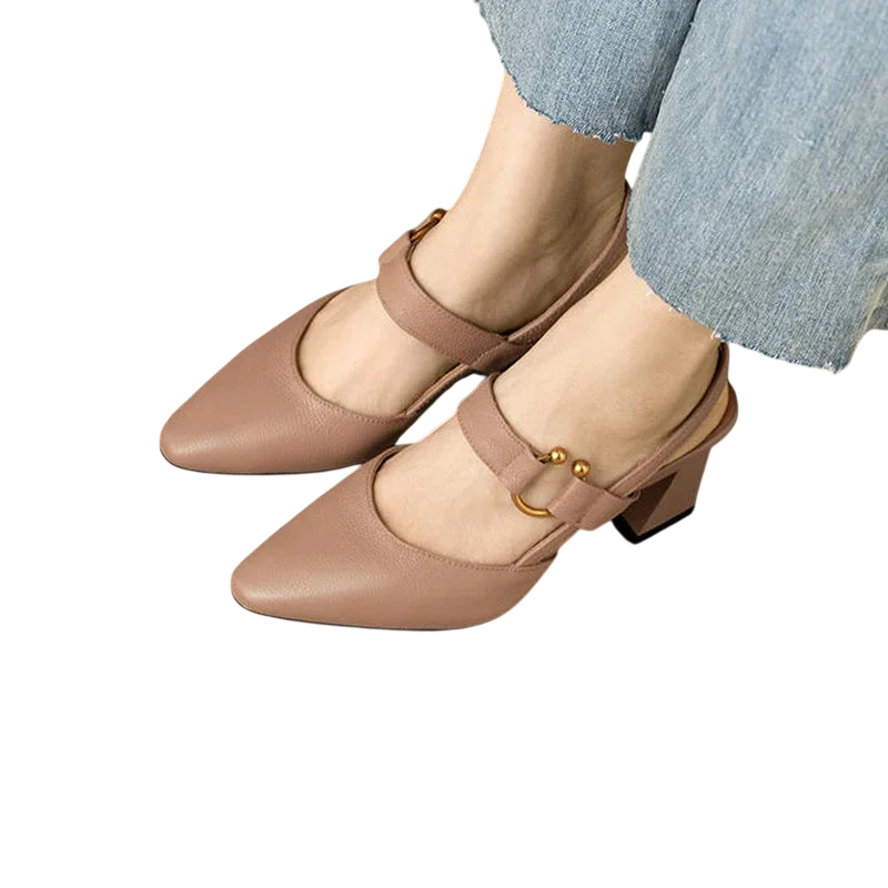 Divina – Chaussures à talons carrés avec bride élégante