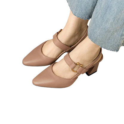 Divina – Elegant Strap Block Heels