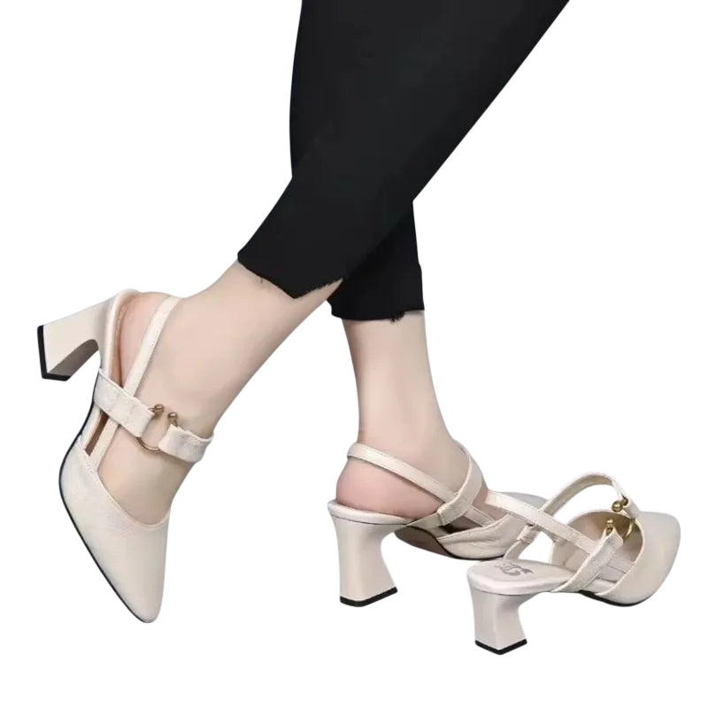 Divina – Chaussures à talons carrés avec bride élégante