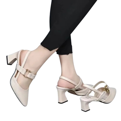 Divina – Elegant Strap Block Heels