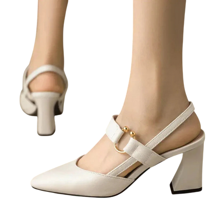 Divina – Elegant Strap Block Heels