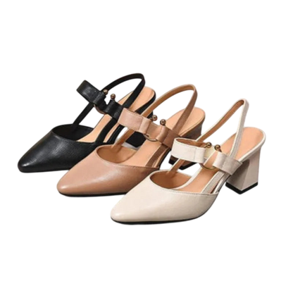 Divina – Elegant Strap Block Heels