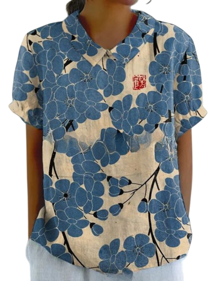 Marlene™ | Women Vintage Print Shirt
