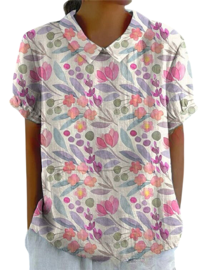 Marlene™ | Women Vintage Print Shirt