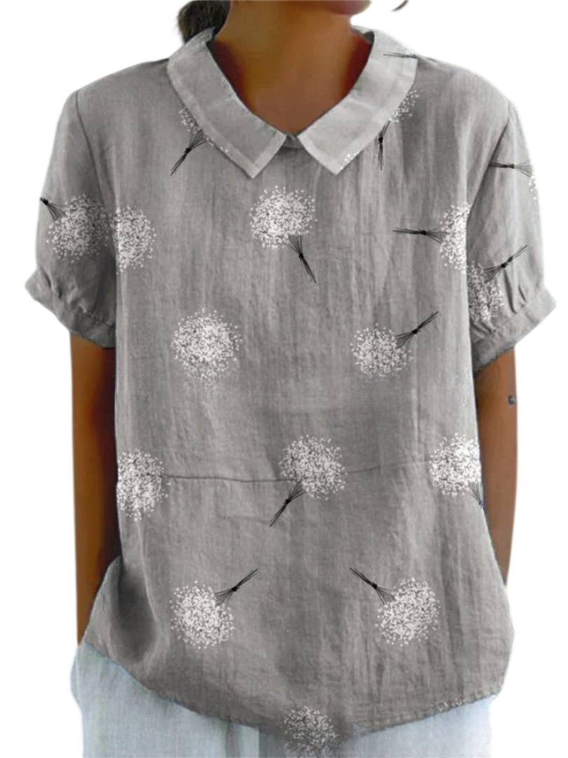 MARLENE™ | Chemise imprimée vintage pour femme