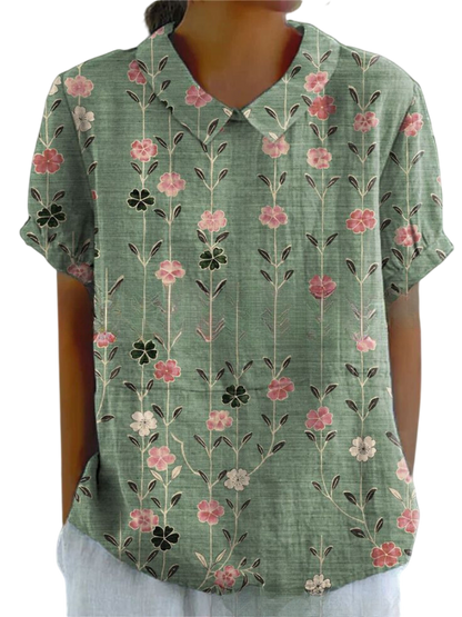 Marlene™ | Women Vintage Print Shirt
