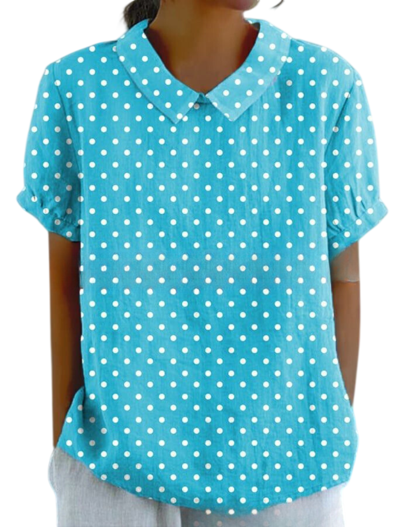 MARLENE™ | Chemise imprimée vintage pour femme