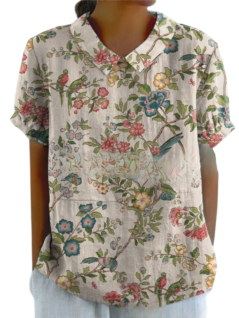 Marlene™ | Women Vintage Print Shirt