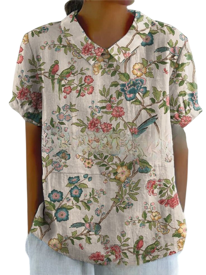 Marlene™ | Women Vintage Print Shirt
