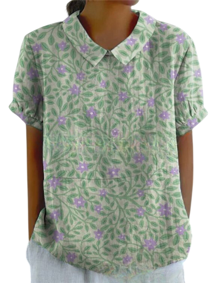 Marlene™ | Women Vintage Print Shirt