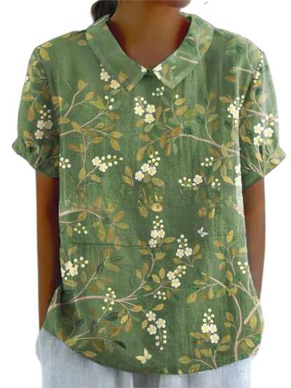 Marlene™ | Women Vintage Print Shirt