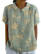 MARLENE™ | Chemise imprimée vintage pour femme