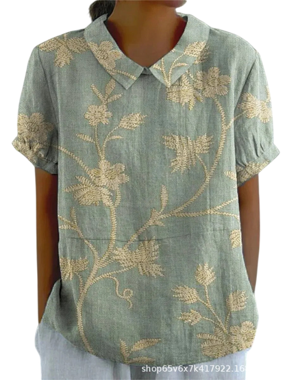 Marlene™ | Women Vintage Print Shirt