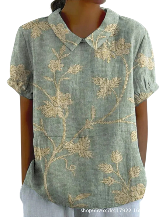 Marlene™ | Women Vintage Print Shirt