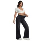 Pantalon large avec contrôle du ventre