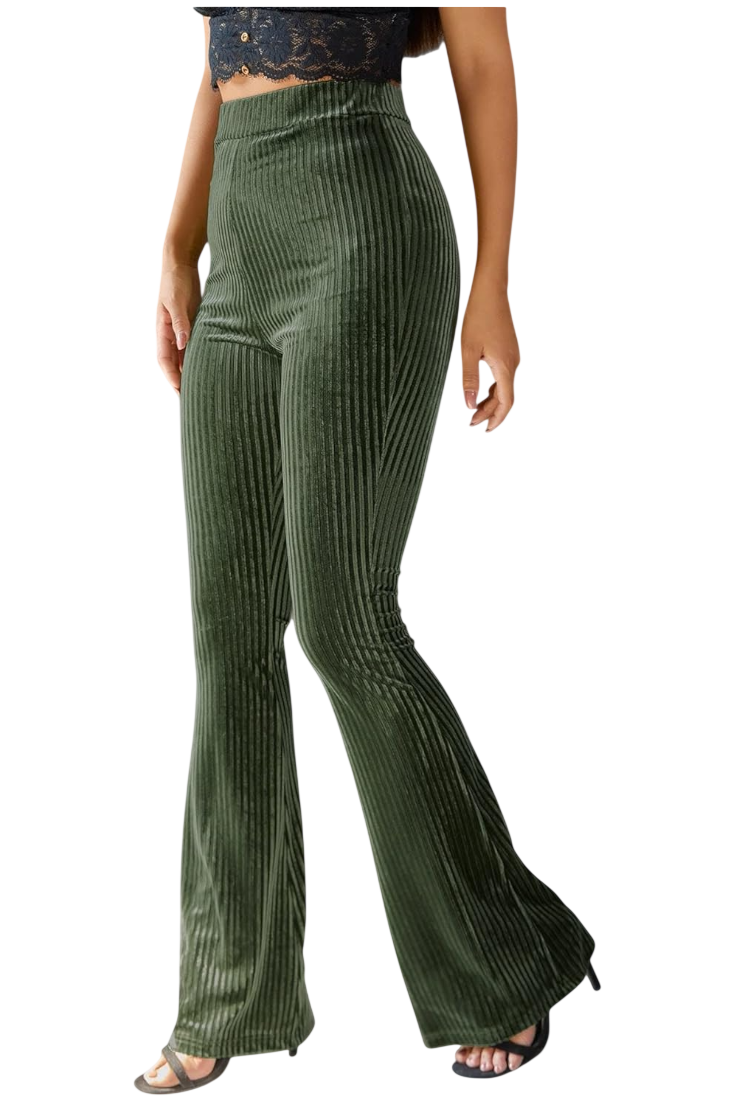 Liset | Pantalon évasé en velours côtelé