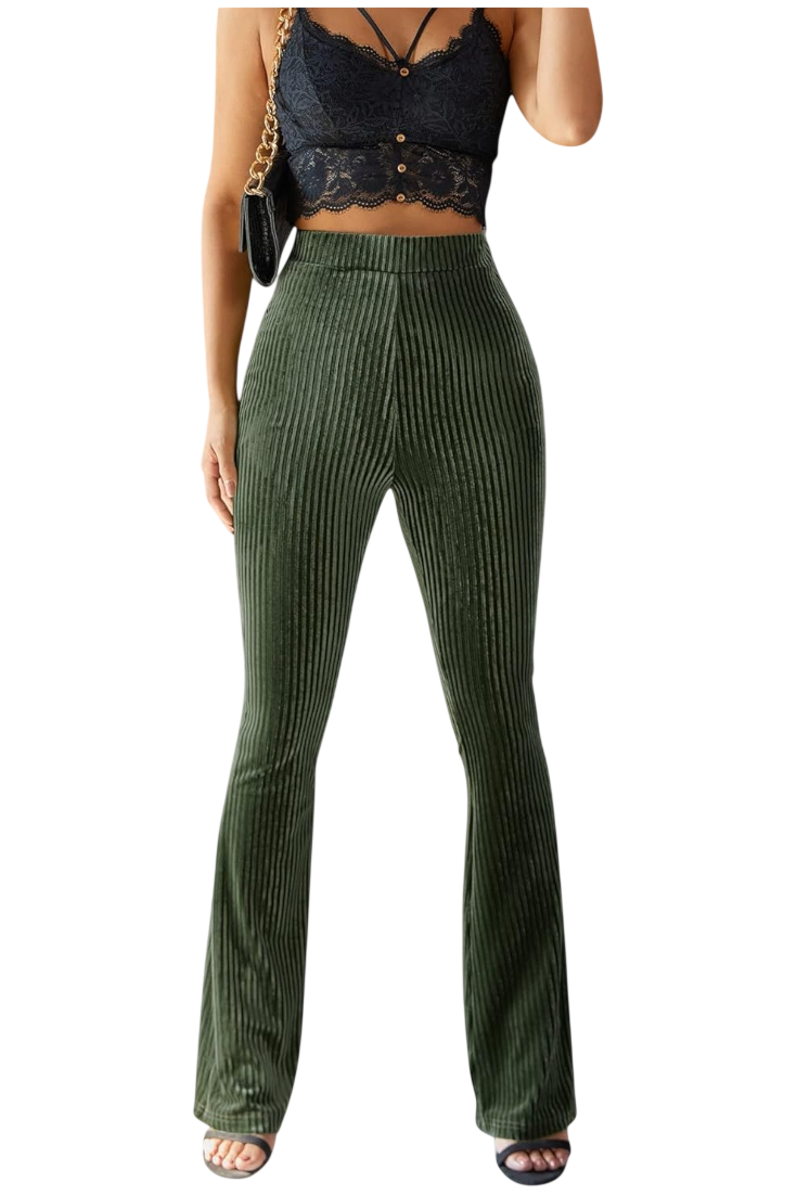 Liset | Pantalon évasé en velours côtelé