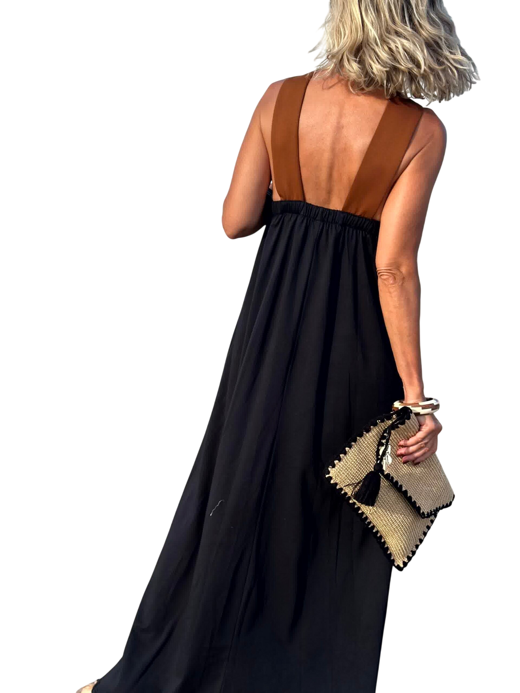 Keira - Robe longue croisée respirante et confortable