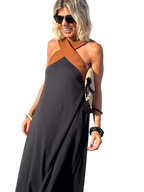 Keira - Robe longue croisée respirante et confortable