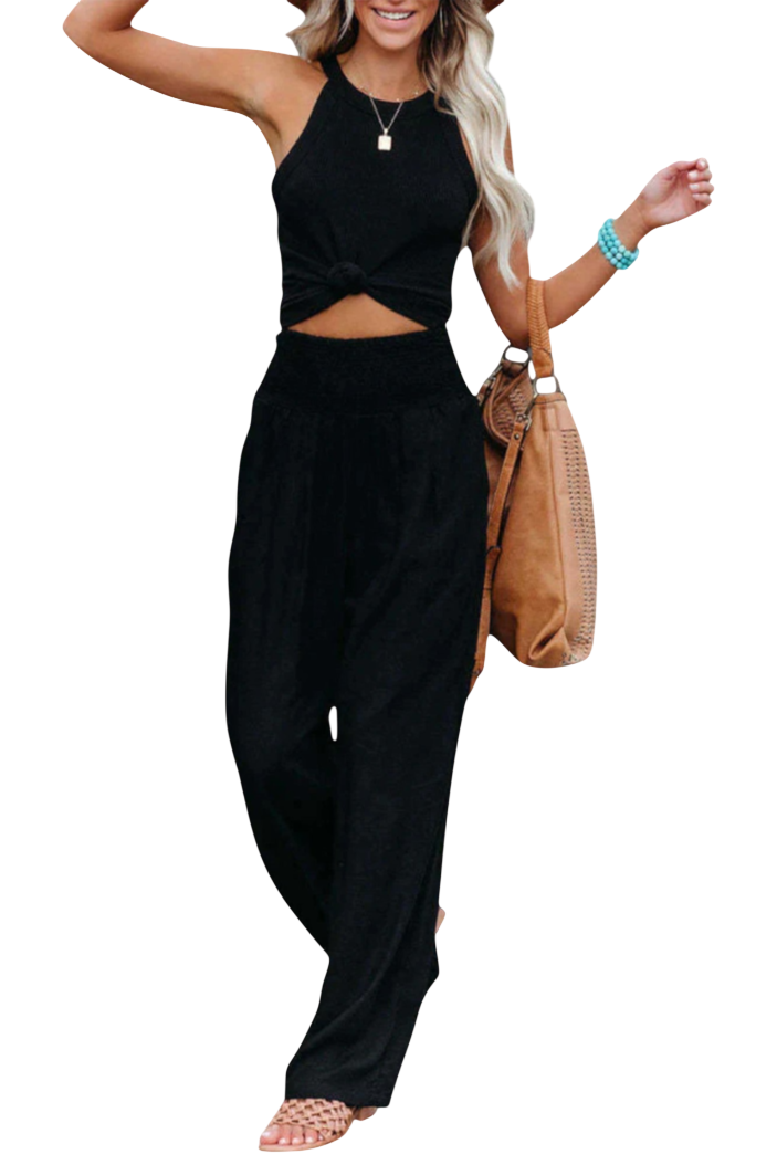 Lexia | Pantalon en Coton et Lin à Coupe Fluide et Élégance Naturelle
