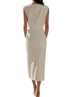 Puti - Robe midi à fente latérale