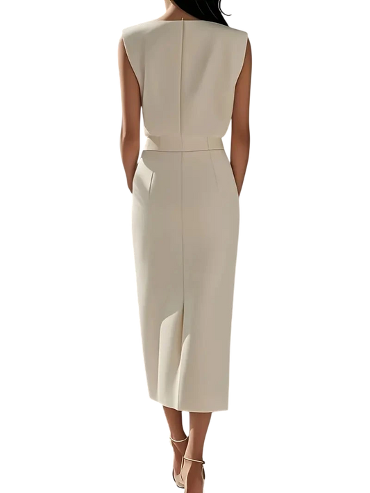 Puti - Midi Dress with Side Slit
