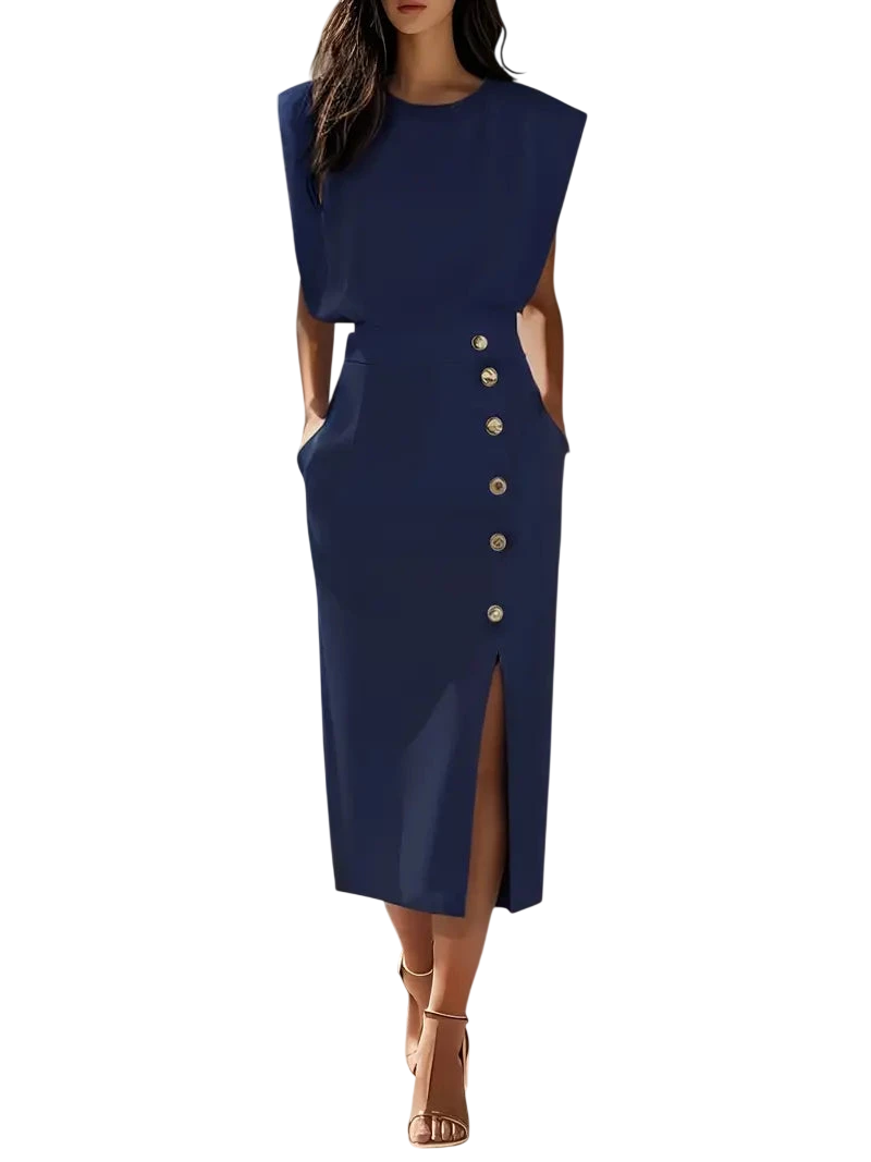 Puti - Robe midi à fente latérale