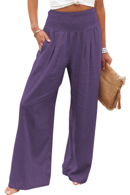 Lexia | Fluid Cotton-Linen Pants