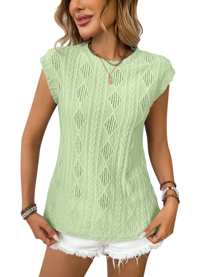 Delice™ | Women Lightweight Knit Chic Tee