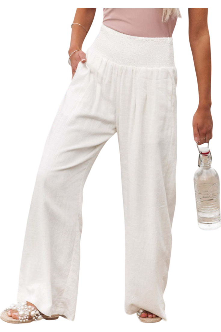 Lexia | Fluid Cotton-Linen Pants