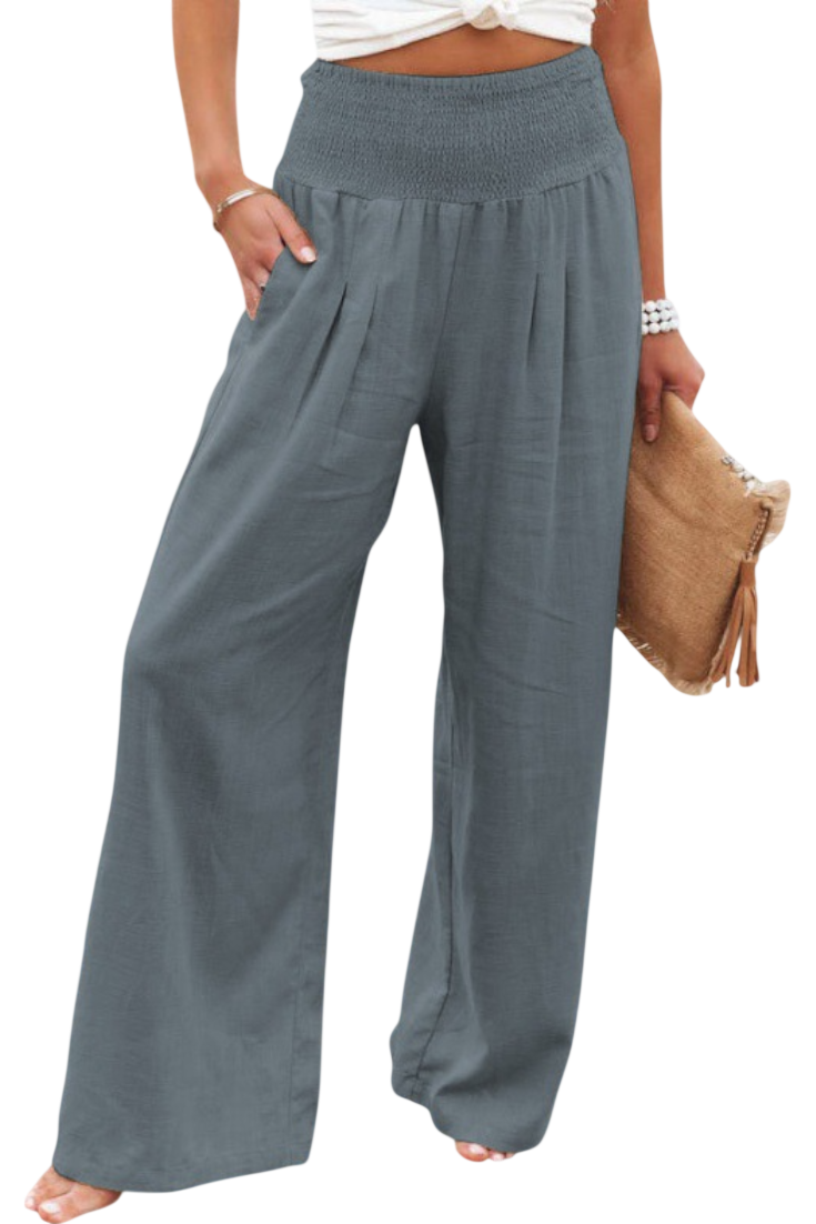 Lexia | Fluid Cotton-Linen Pants