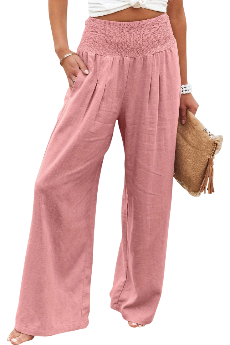 Lexia | Fluid Cotton-Linen Pants