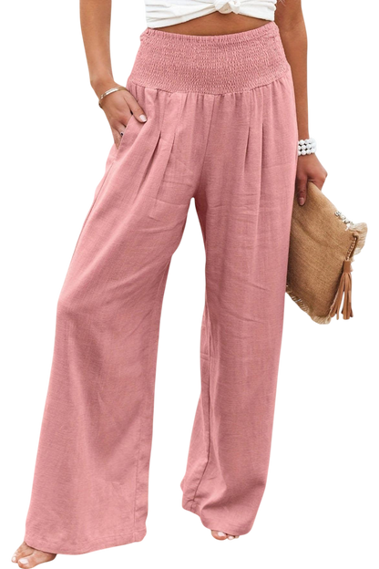 Lexia | Fluid Cotton-Linen Pants