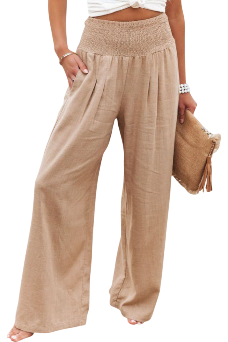 Lexia | Fluid Cotton-Linen Pants
