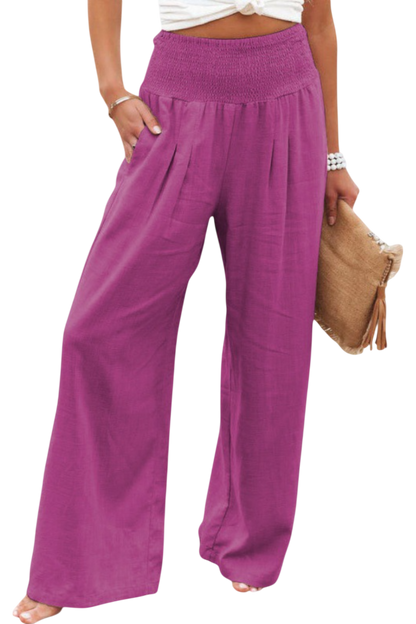 Lexia | Fluid Cotton-Linen Pants