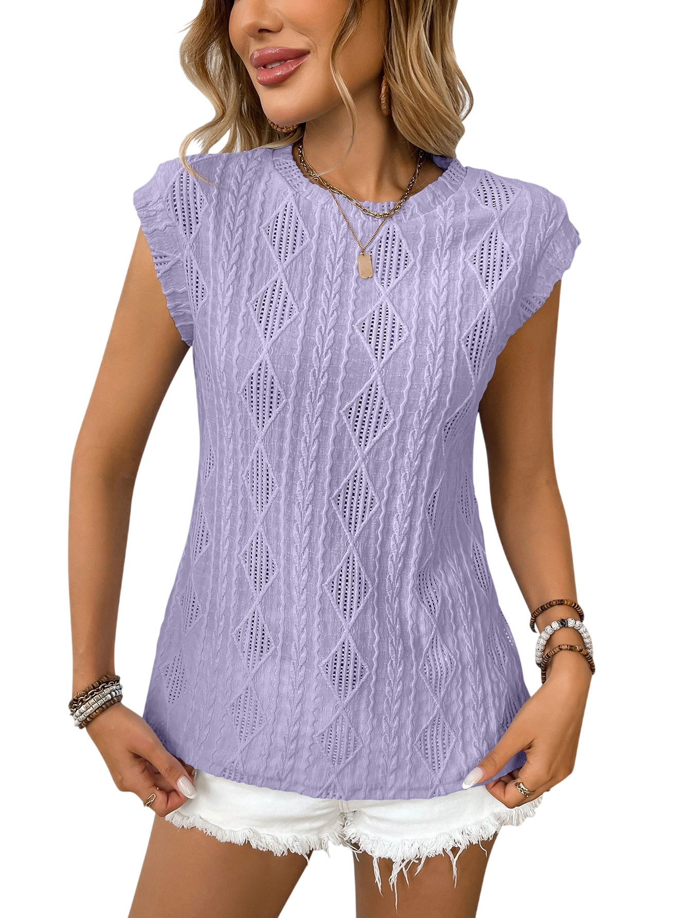 DELICE™ | T-shirt Chic en Maille Légère Femme
