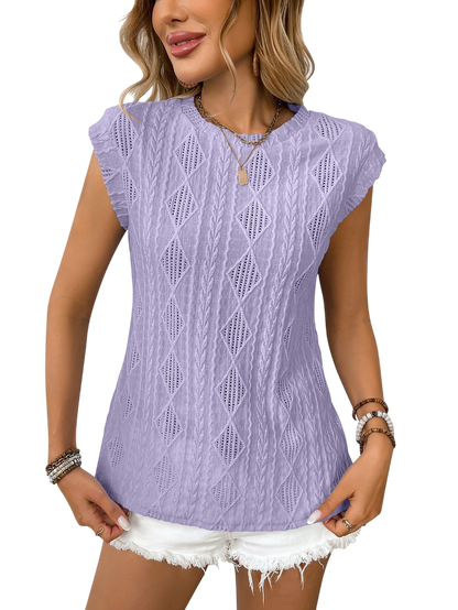 Delice™ | Women Lightweight Knit Chic Tee