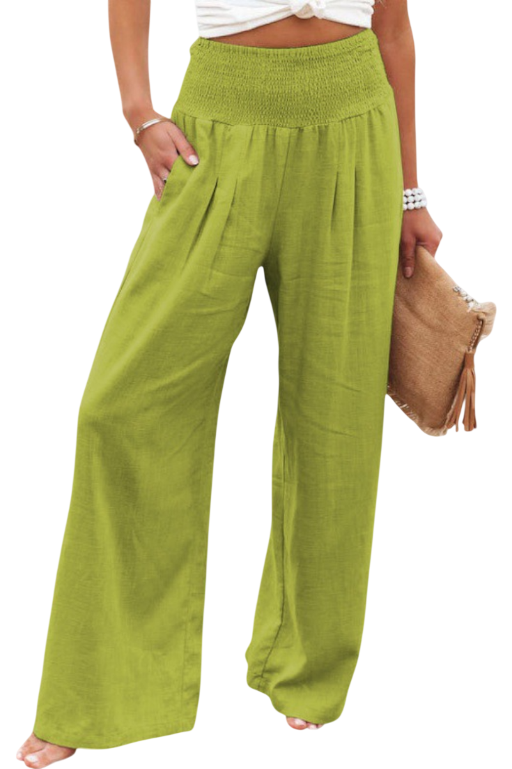 Lexia | Fluid Cotton-Linen Pants