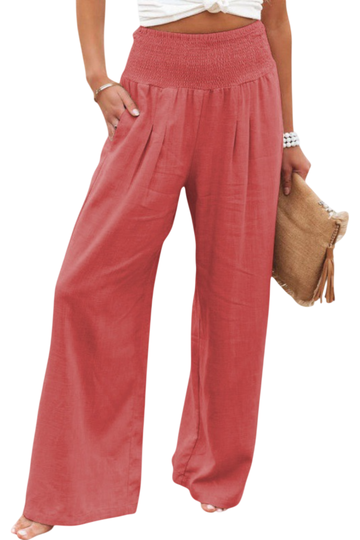Lexia | Fluid Cotton-Linen Pants