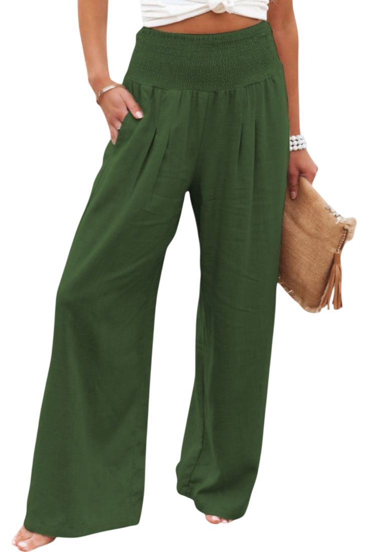 Lexia | Fluid Cotton-Linen Pants