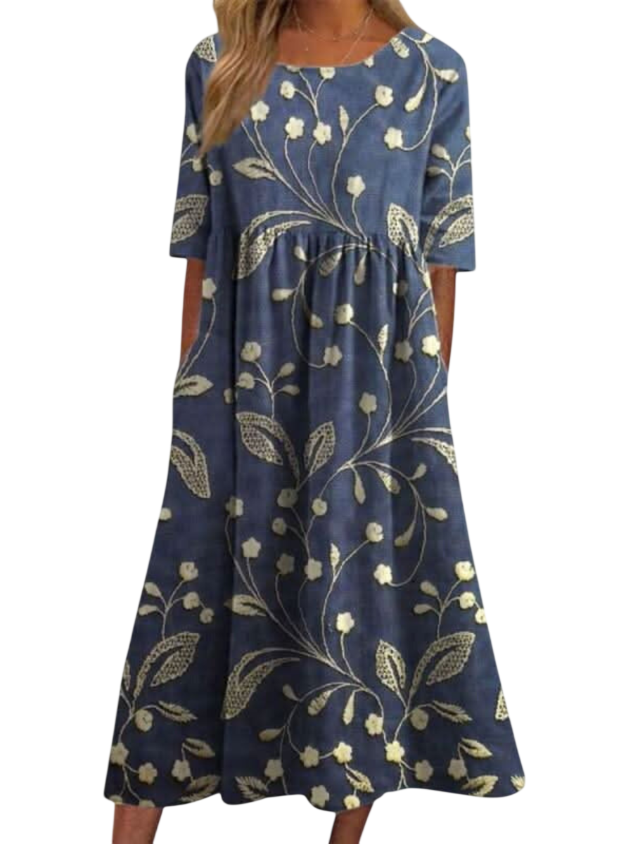 Lynley - Robe midi décontractée