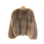 Aurélia - Blouson court effet fourrure de renard