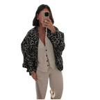 Fiona - Blouson aviateur d'automne à imprimé animal
